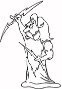 Statue of olympian zeus coloring page free printable coloring pages