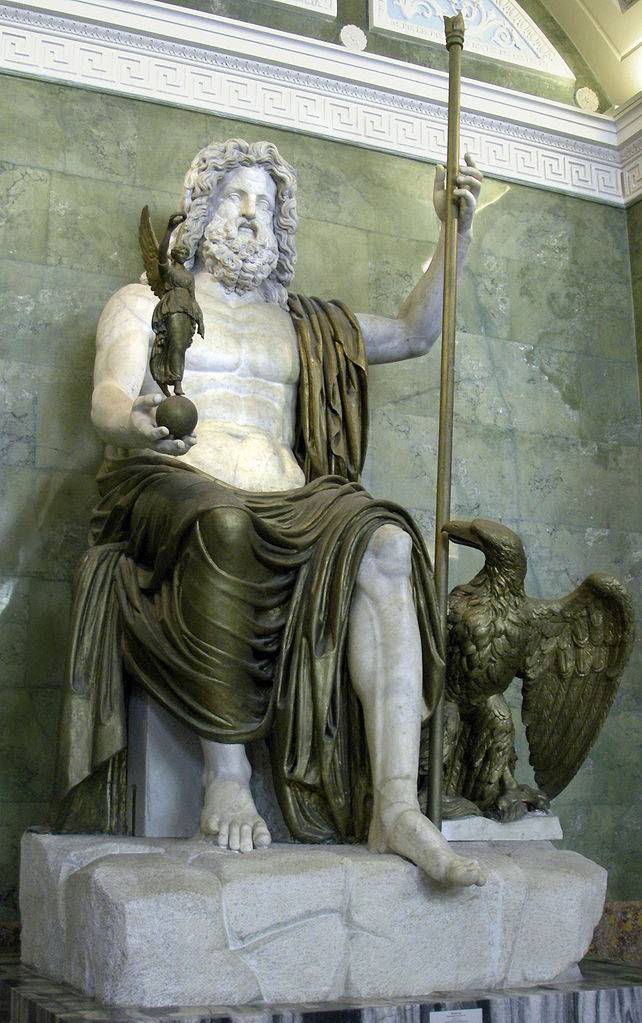 El mãrmol iluminaba de forma natural la tatua de zeus de olimpia