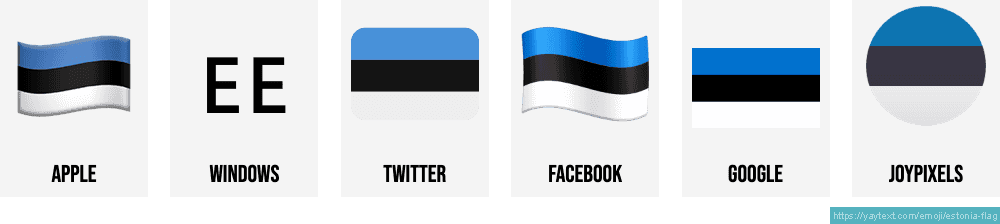 Ðªðª flag of estonia emoji