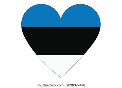 Estonia flag heart vector illustration sign stock vector royalty free