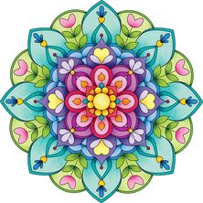 Estrella de puntas mandalas bonitas mandalas de colores mandalas arte
