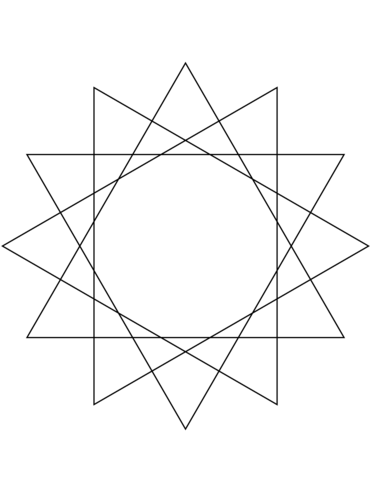 Dibujo de estrella de puntas para colorear dibujos para colorear imprimir gratis