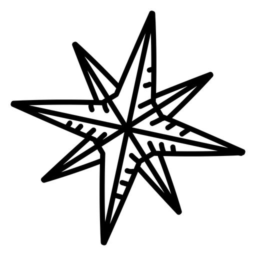 Diseãos png de trella de ocho puntas para camisetas merch