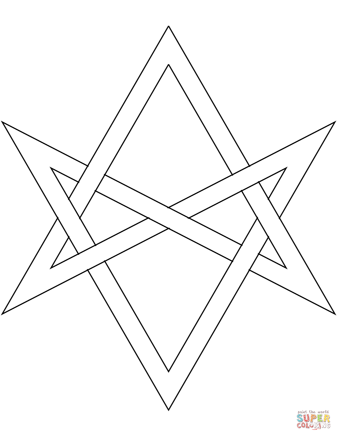 Point star coloring page free printable coloring pages