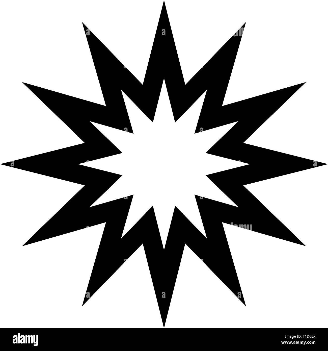 Twelve pointed star hi