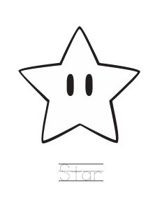 Super mario star template