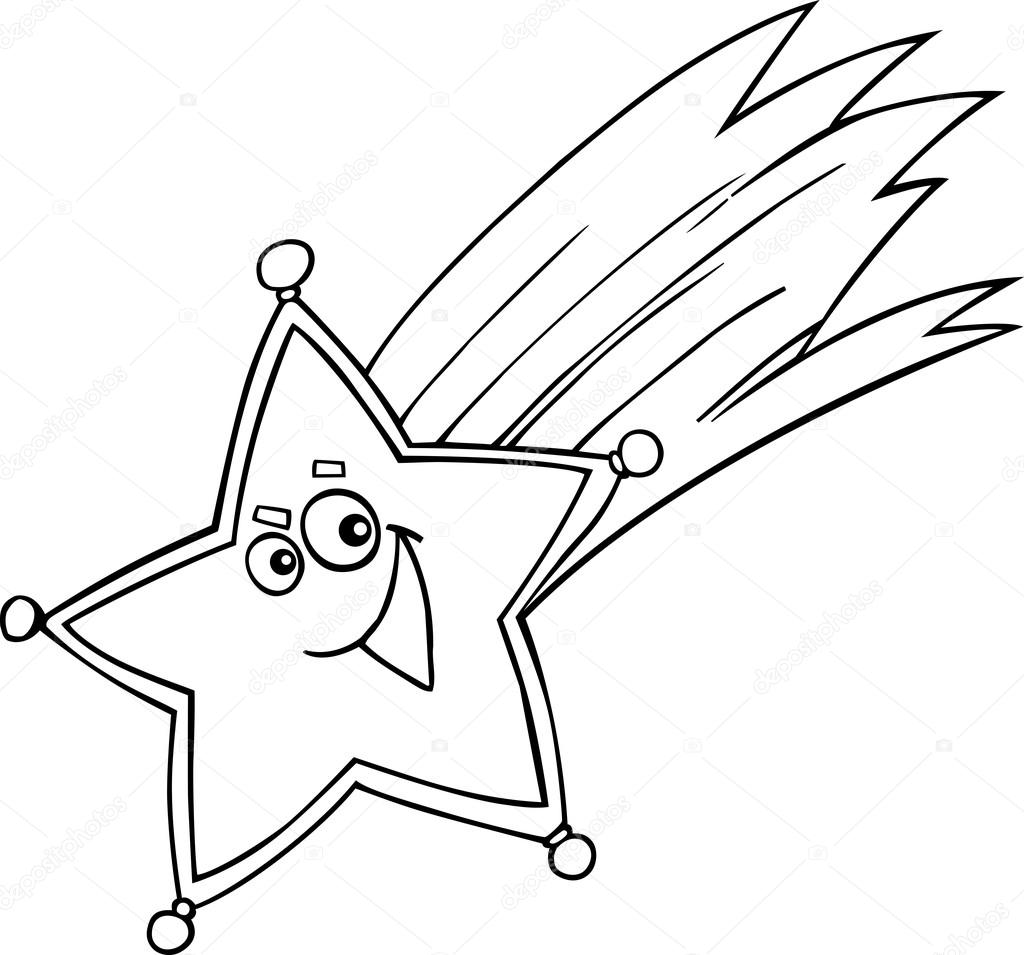 Estrella de navidad para colorear libro vector de stock por izakowski