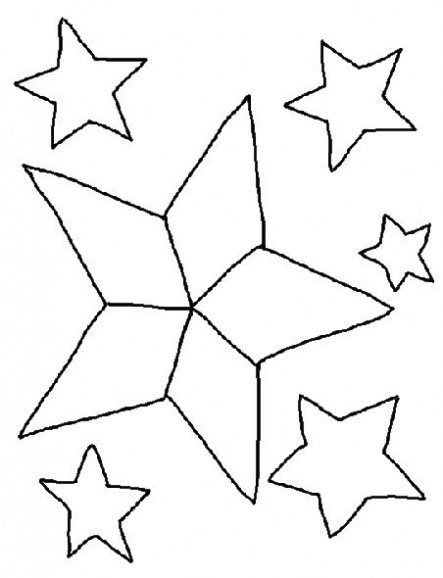 Trellas de navidad para colorear