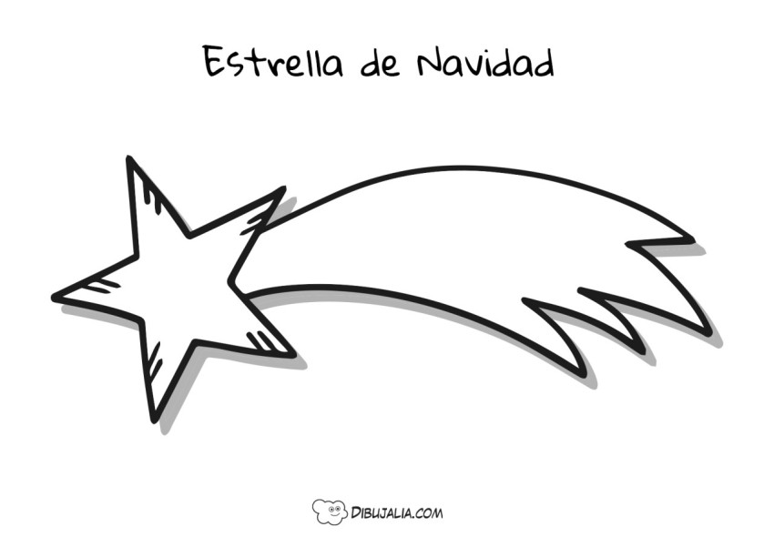 Plantilla de estrella de navidad
