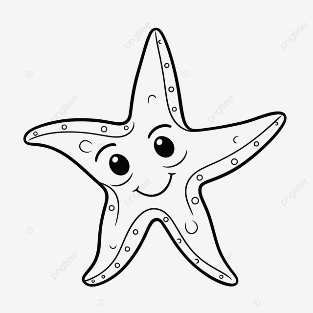 Dibujo de dibujos para colorear trellas mar con ojos vector png dibujos dibujo de pez dibujo de trella dibujo de ala png y vector para dcargar gratis