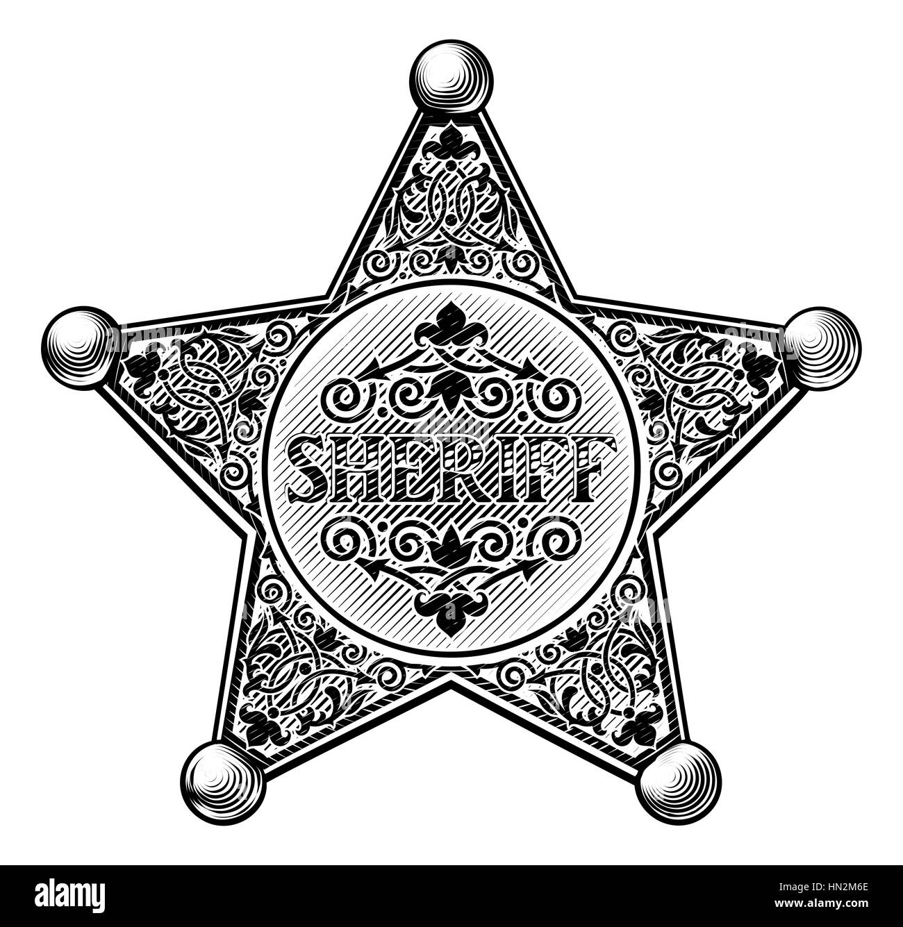 Insignia del sheriff trella fotografãas e imãgen de alta roluciãn