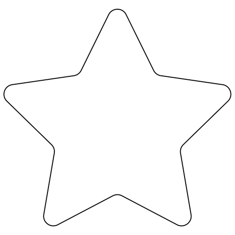 Dibujo de emoji de estrella mediana blanca para colorear dibujos para colorear imprimir gratis