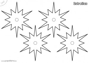 Plantillas de trellas para imprimir
