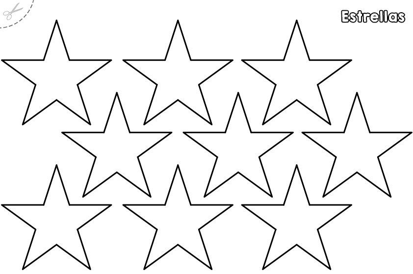 Dibujos de estrellas para colorear