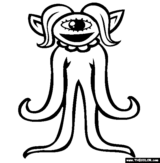 Onsters online coloring pages