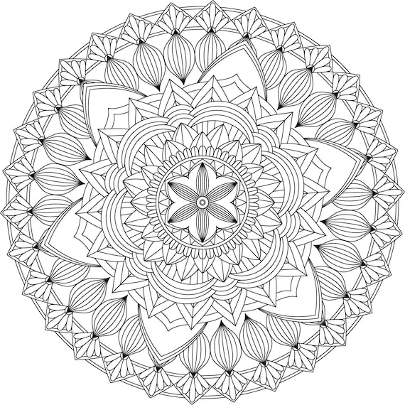 Mandala coloring pages adult coloring sheet printable coloring page grown up coloring printable art color anti