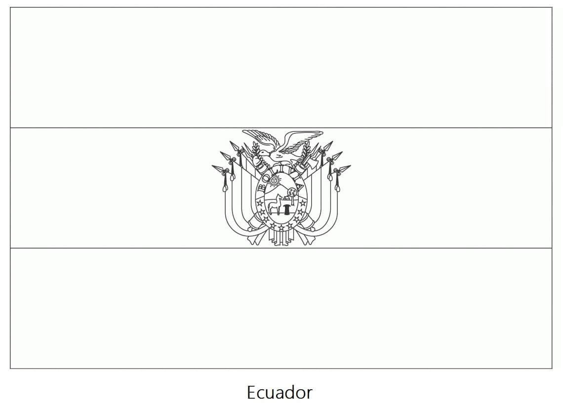 Ecuador coloring pages
