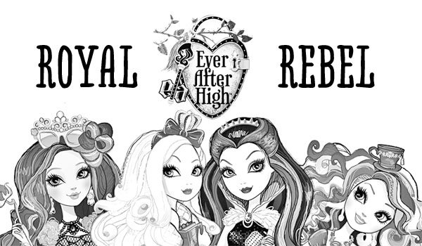 Ever after high characters coloring page ever after high