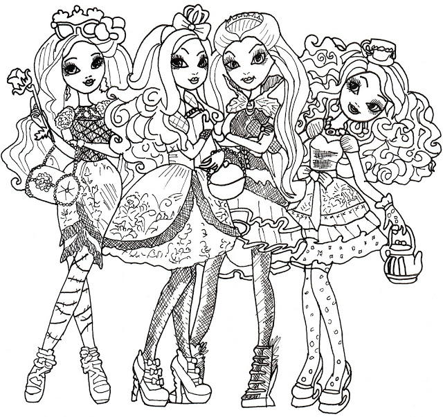 Coloriage de ever after high ã imprimer gratuitement