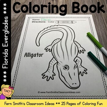 Florida everglades coloring pages dollar deal