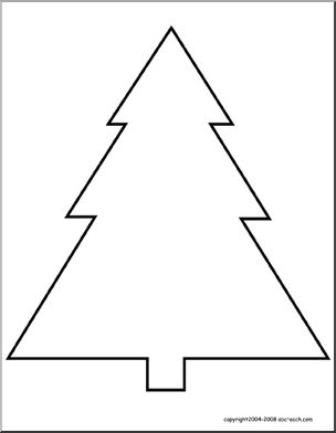 Coloring page evergreen
