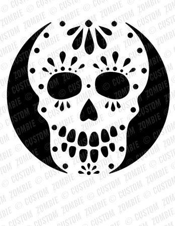 Sugar skull pumpkin carving halloween pumpkin templates pumpkin stencil pumpkin carving templates