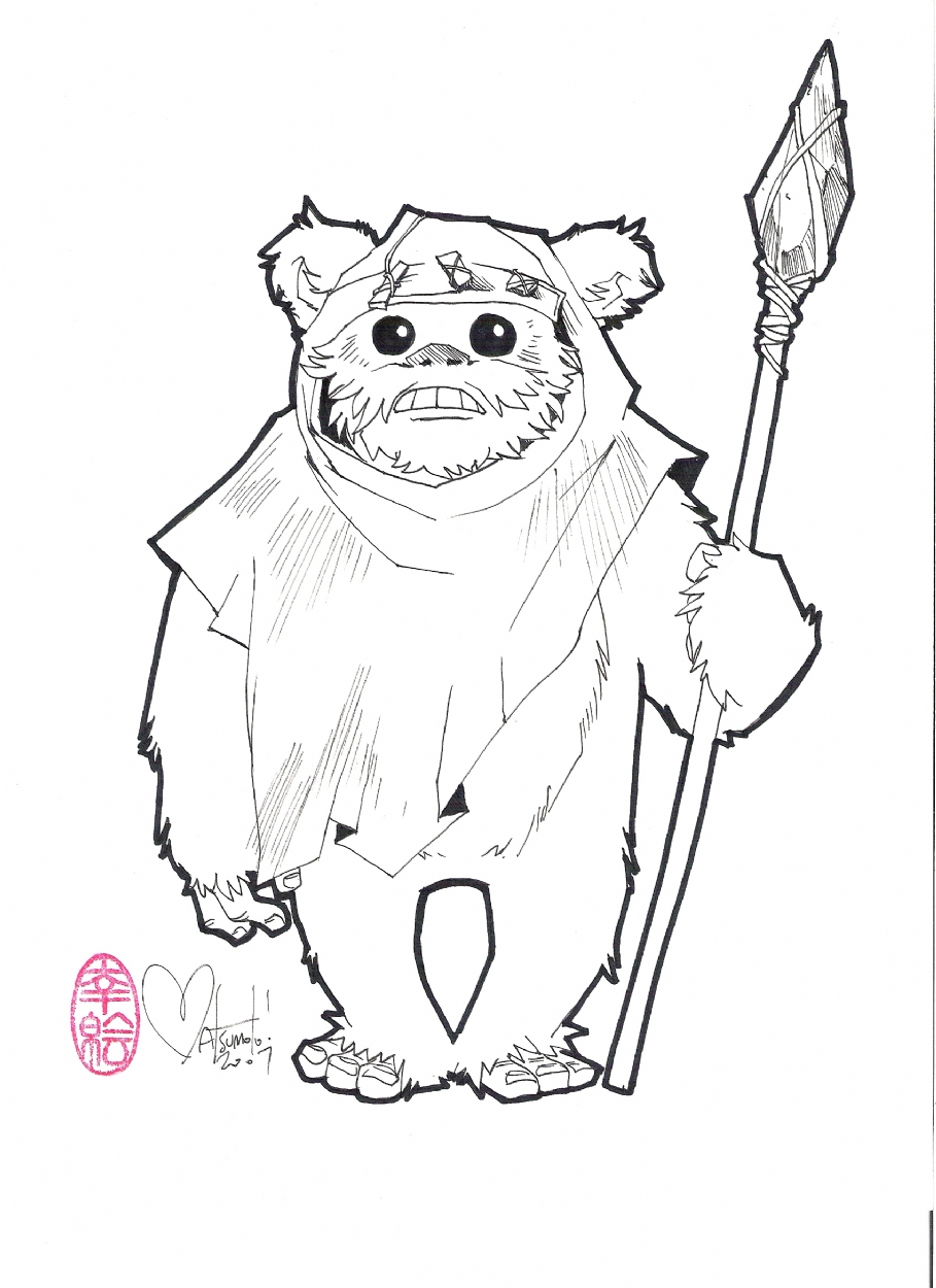 Nina matsumoto ewok pinup in malvin vs pinups and con missions