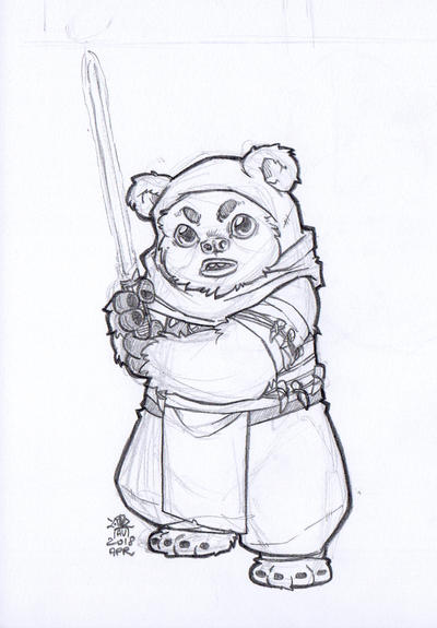 Ewok jedi master by dandyangelicavannini on