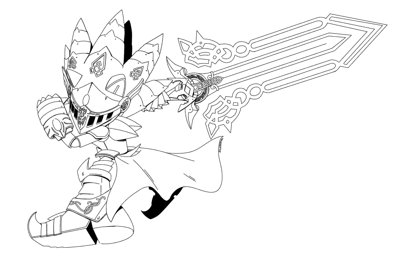 Face the day with me â a few people asked so i have the lineart here of