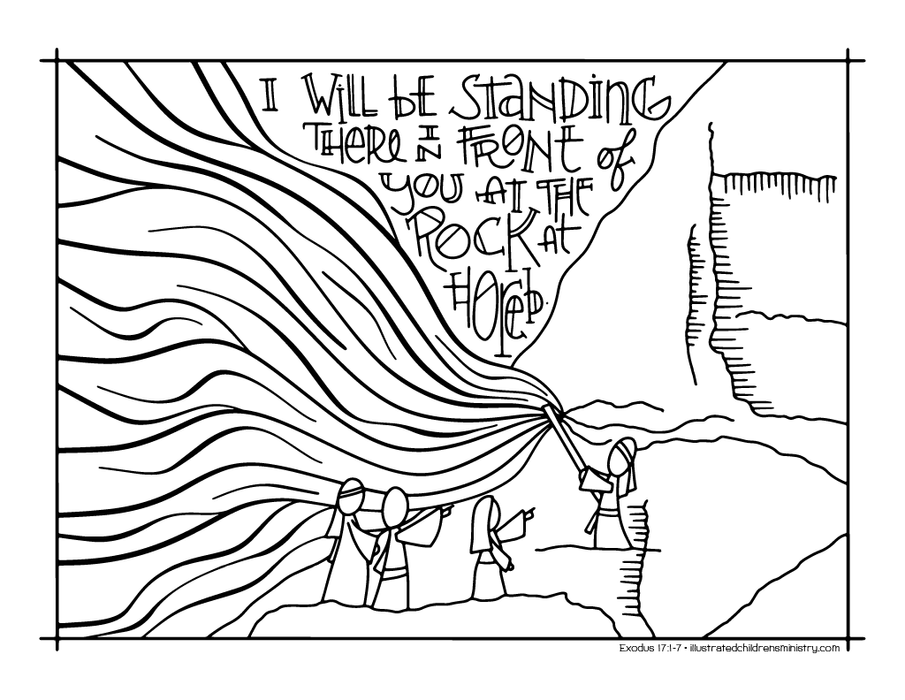 Bible story coloring pages