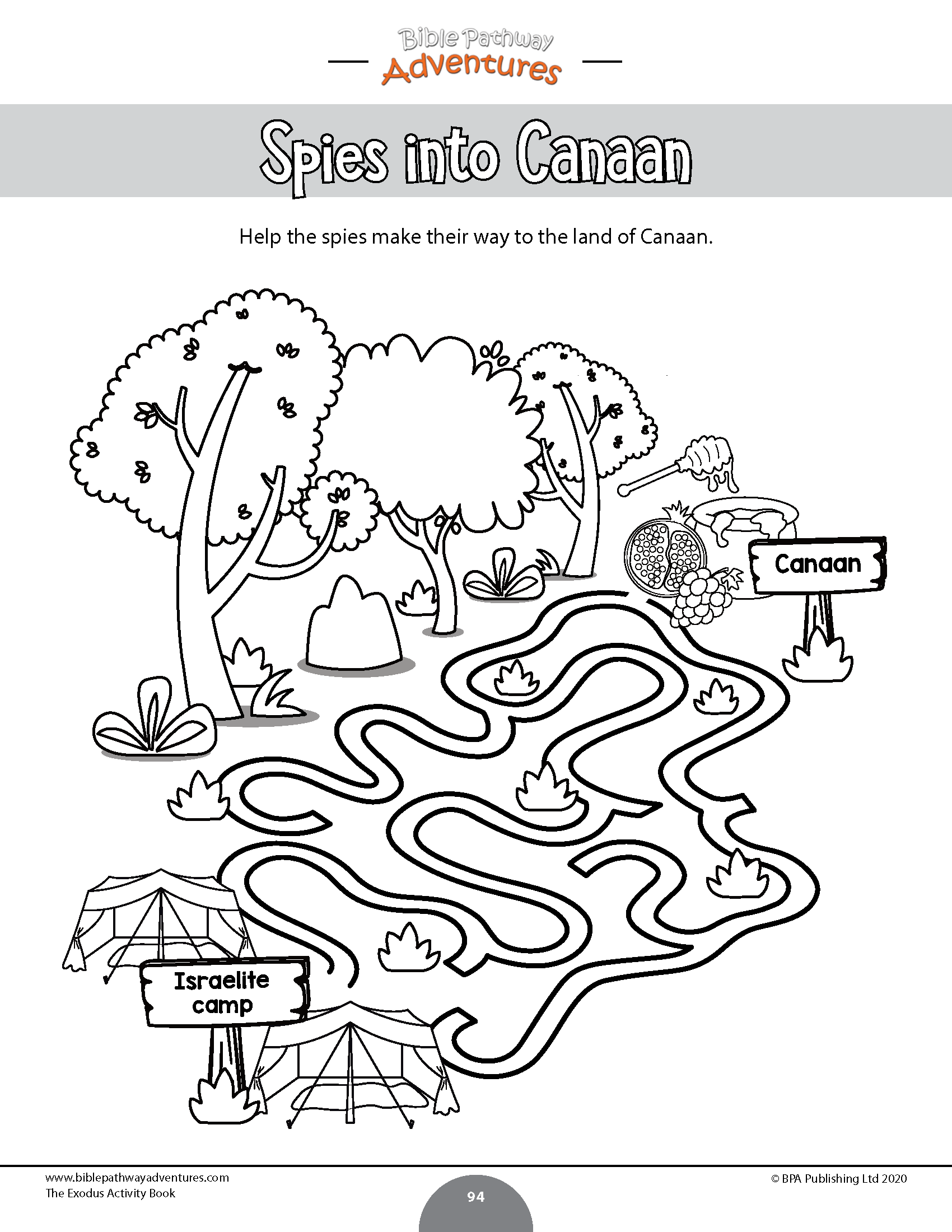 The exodus activity book pdf â bible pathway adventures