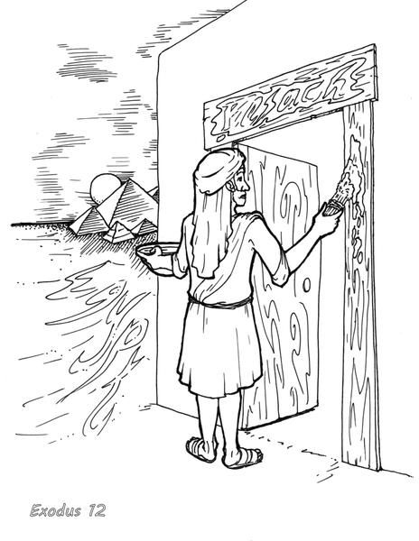 Passover bible coloring page bible coloring pages bible coloring coloring pages