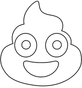 Poop emoji coloring pages free coloring pages