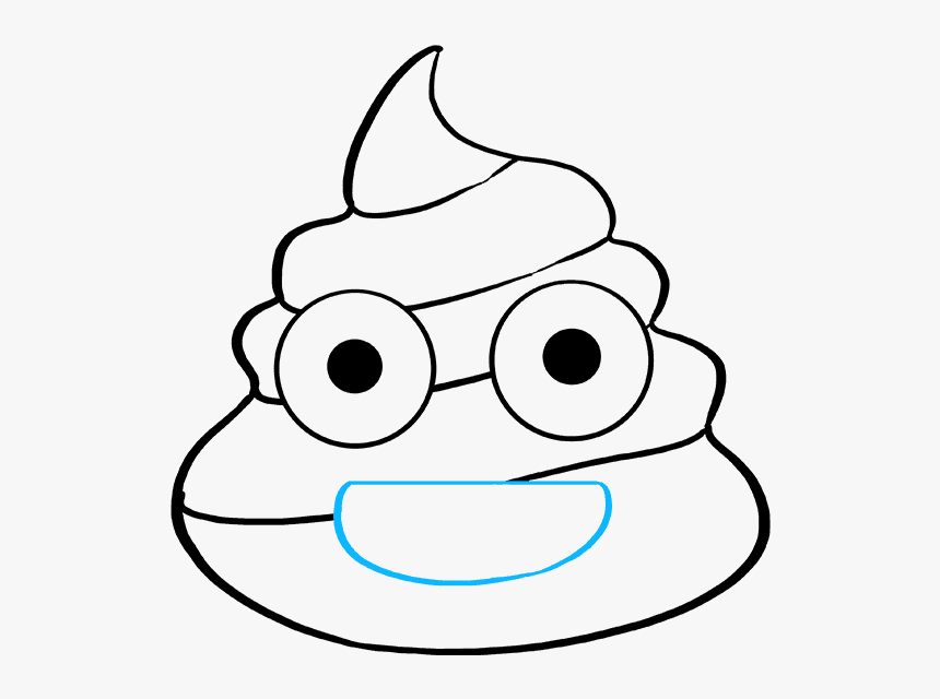 How to draw poop emoji