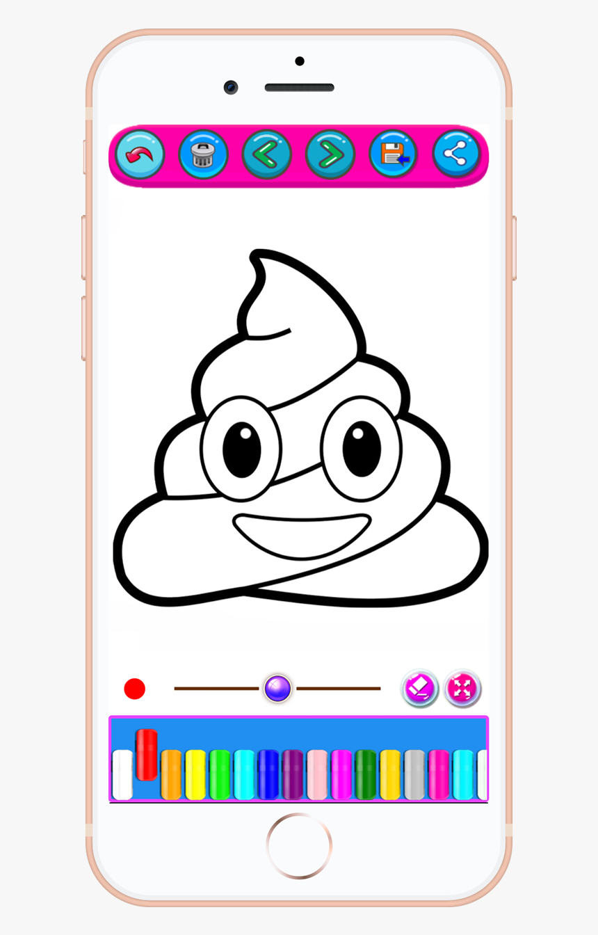Poop emoji coloring sheet hd png download