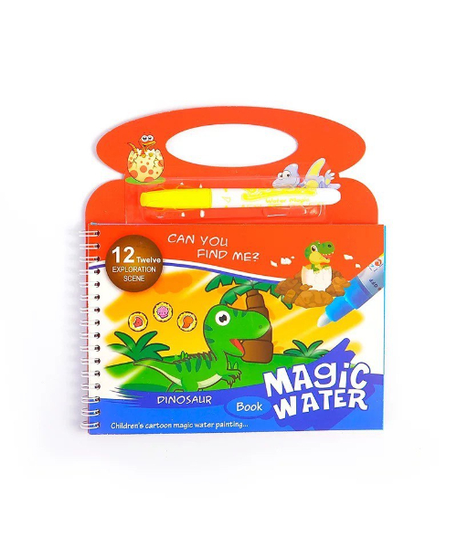 Coloring book with reusable magic pen painting drawing board game for kids