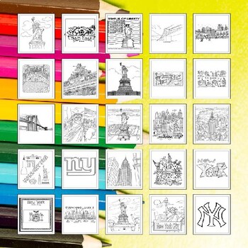 Explore new york city printable nyc coloring pages collection for kids