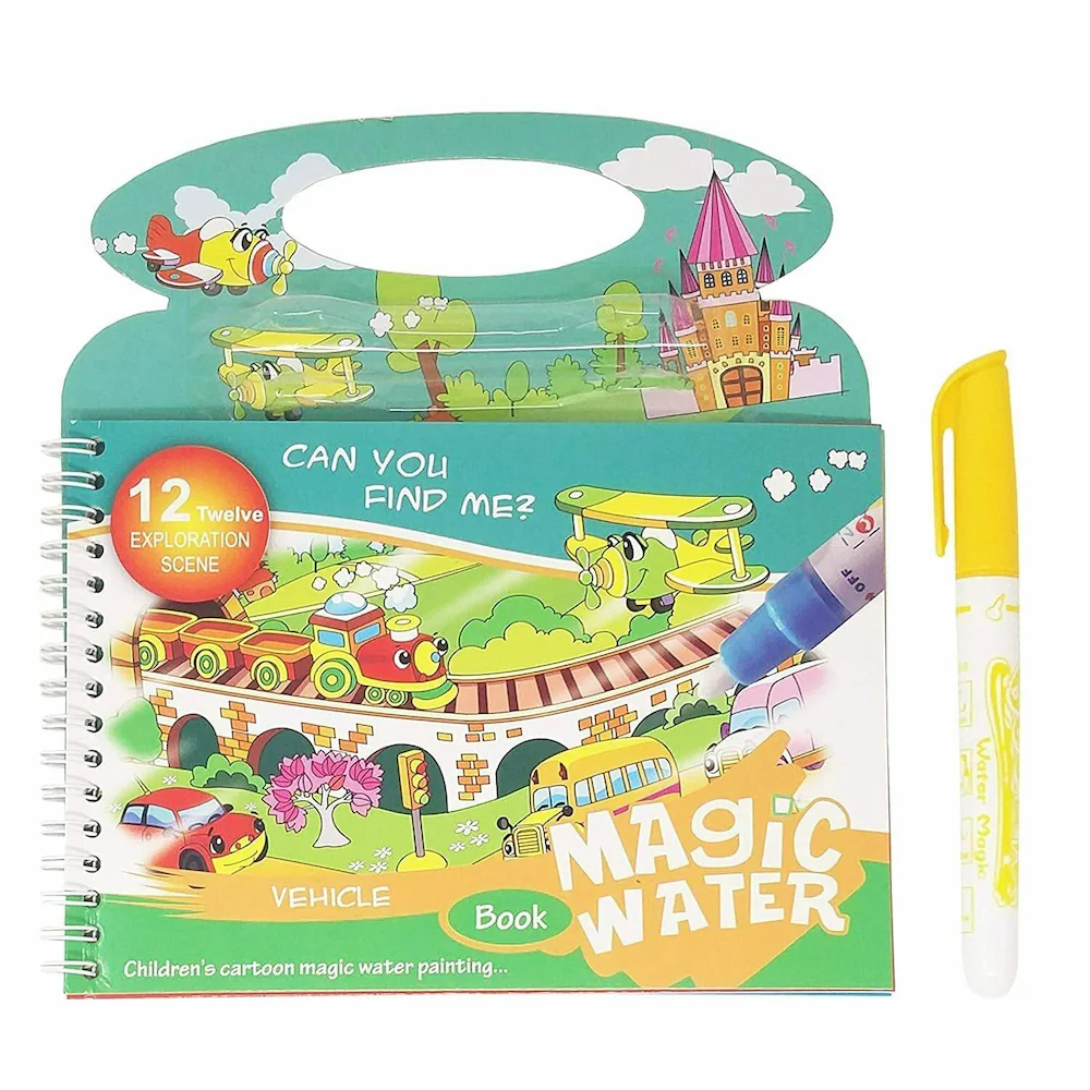 Buy ample wings magic water painting book reusable magic doodle pen kids coloring doodle drawing board games child educational toymagic book water painting for kids kids book online at best prices in