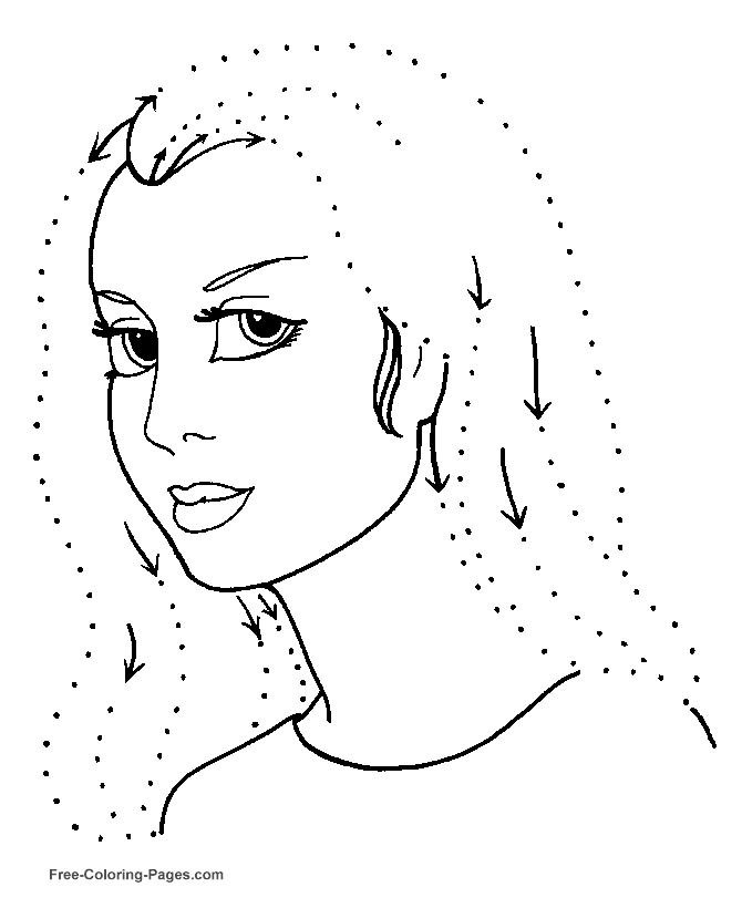 Simple dot to dot printable page