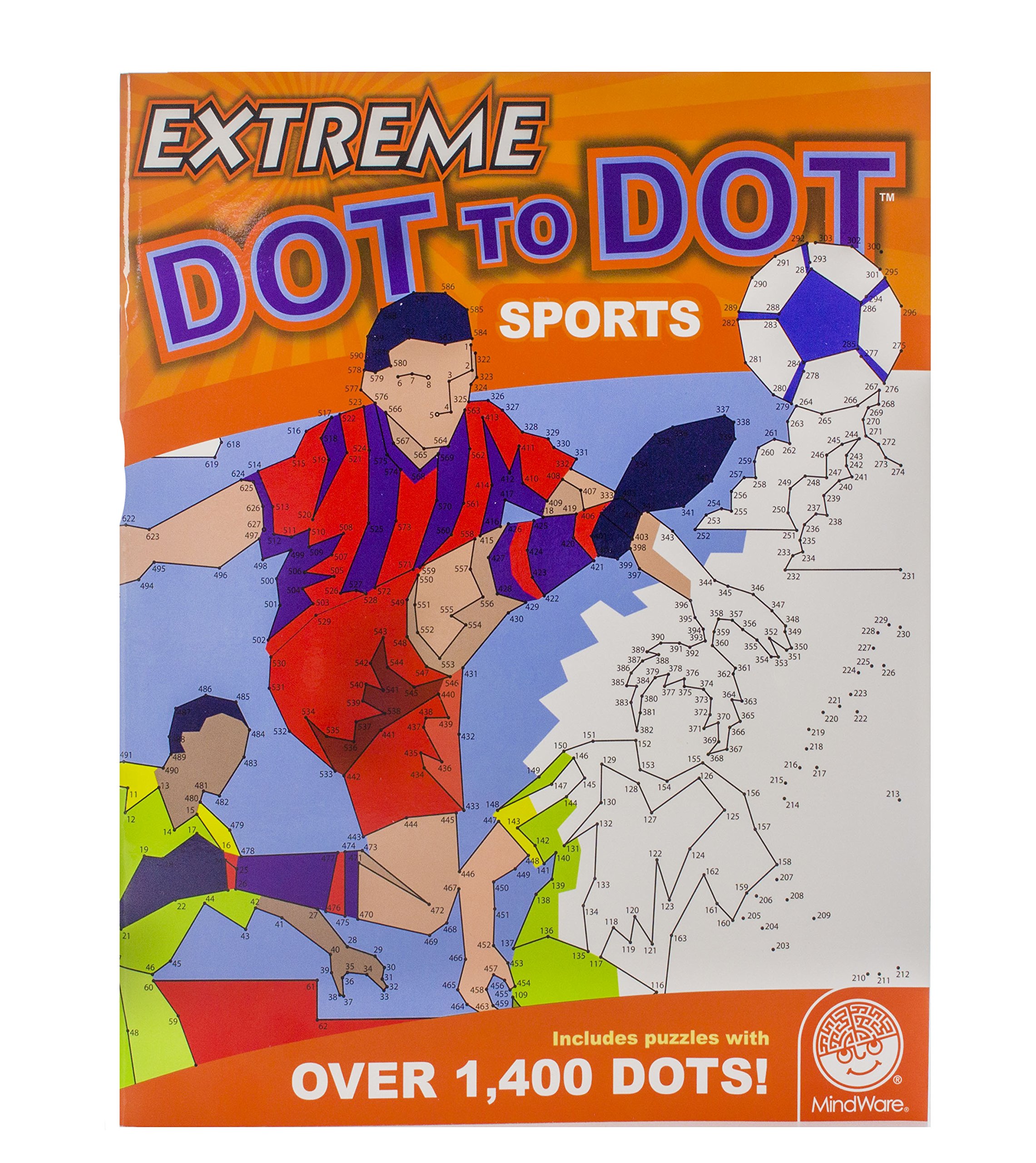 Mindware extreme dot to dot coloring sports toys games