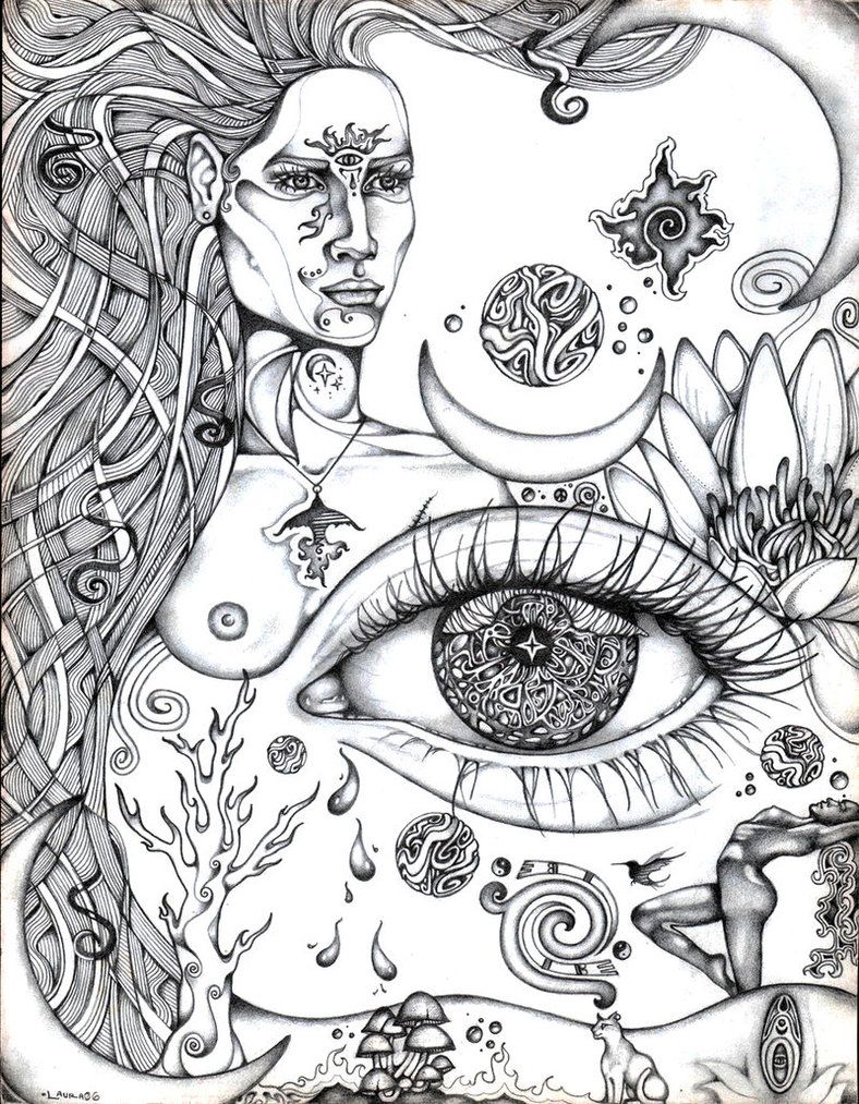 Third eye rising coloring book art skull coloring pages detailed coloring pages