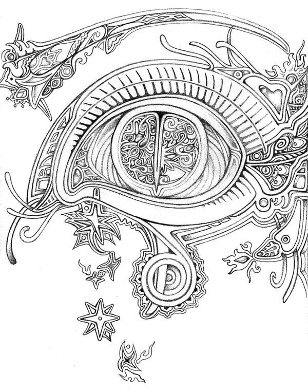 Efflorescent eye by lauraborealisis on deviantart love coloring pages coloring book pages printable adult coloring pages