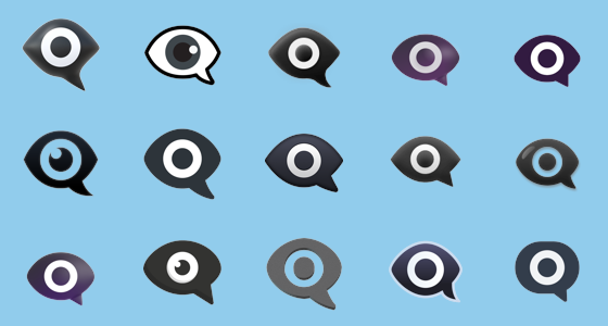 Ðïðï eye in speech bubble emoji