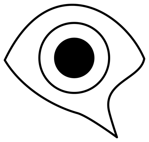 Eye in speech bubble emoji coloring page free printable coloring pages