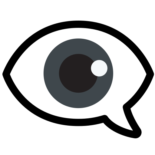 Ðïðï eye in speech bubble emoji