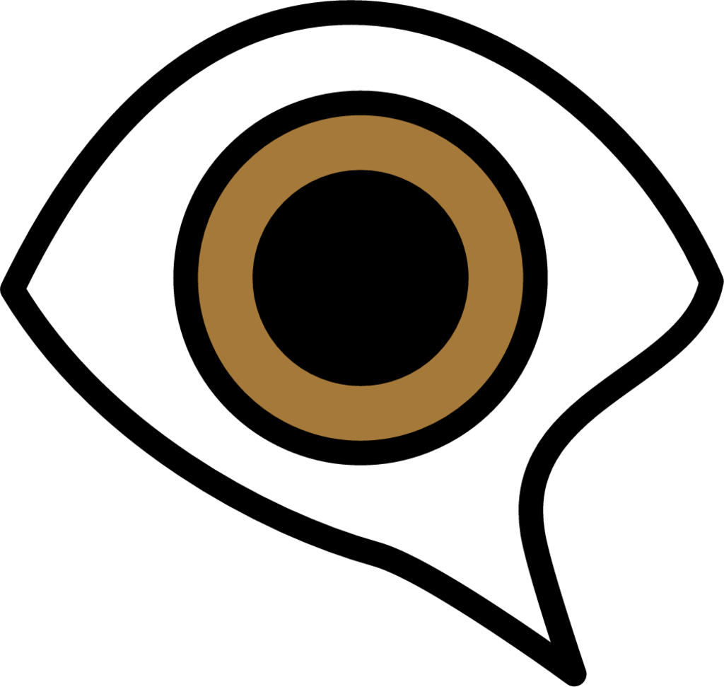 Eye in speech bubble emoji