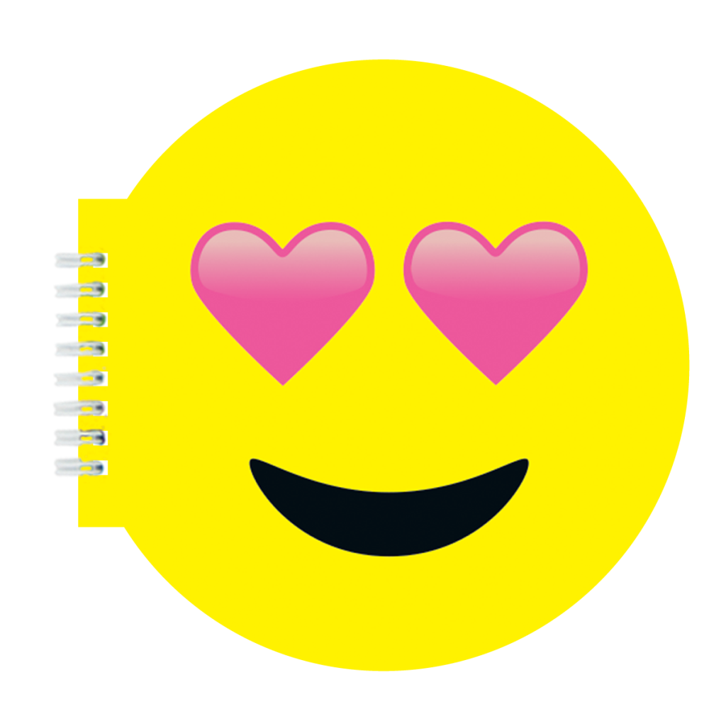 Heart eyes emoji scented notebook iscream