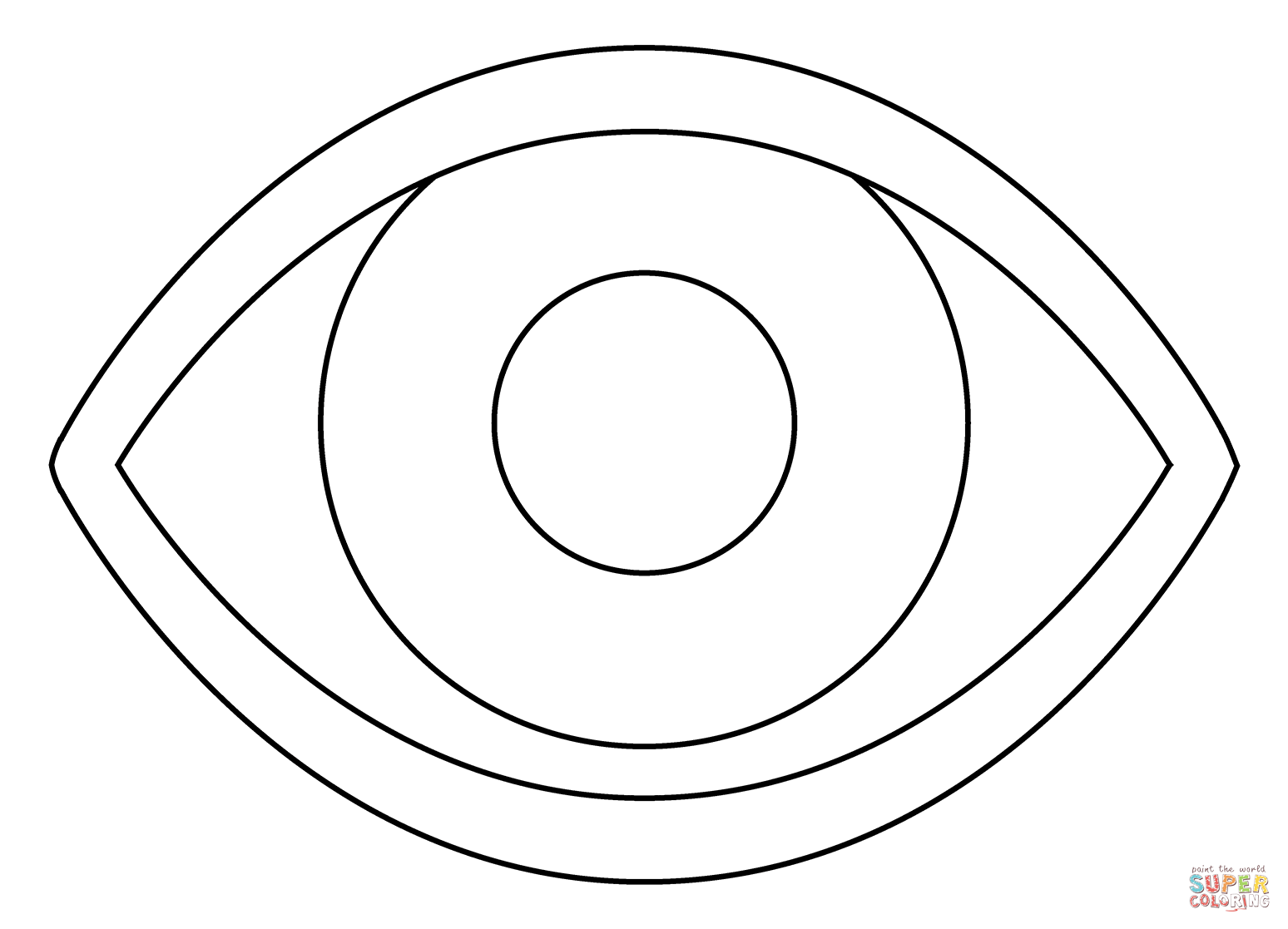 Eye emoji coloring page free printable coloring pages