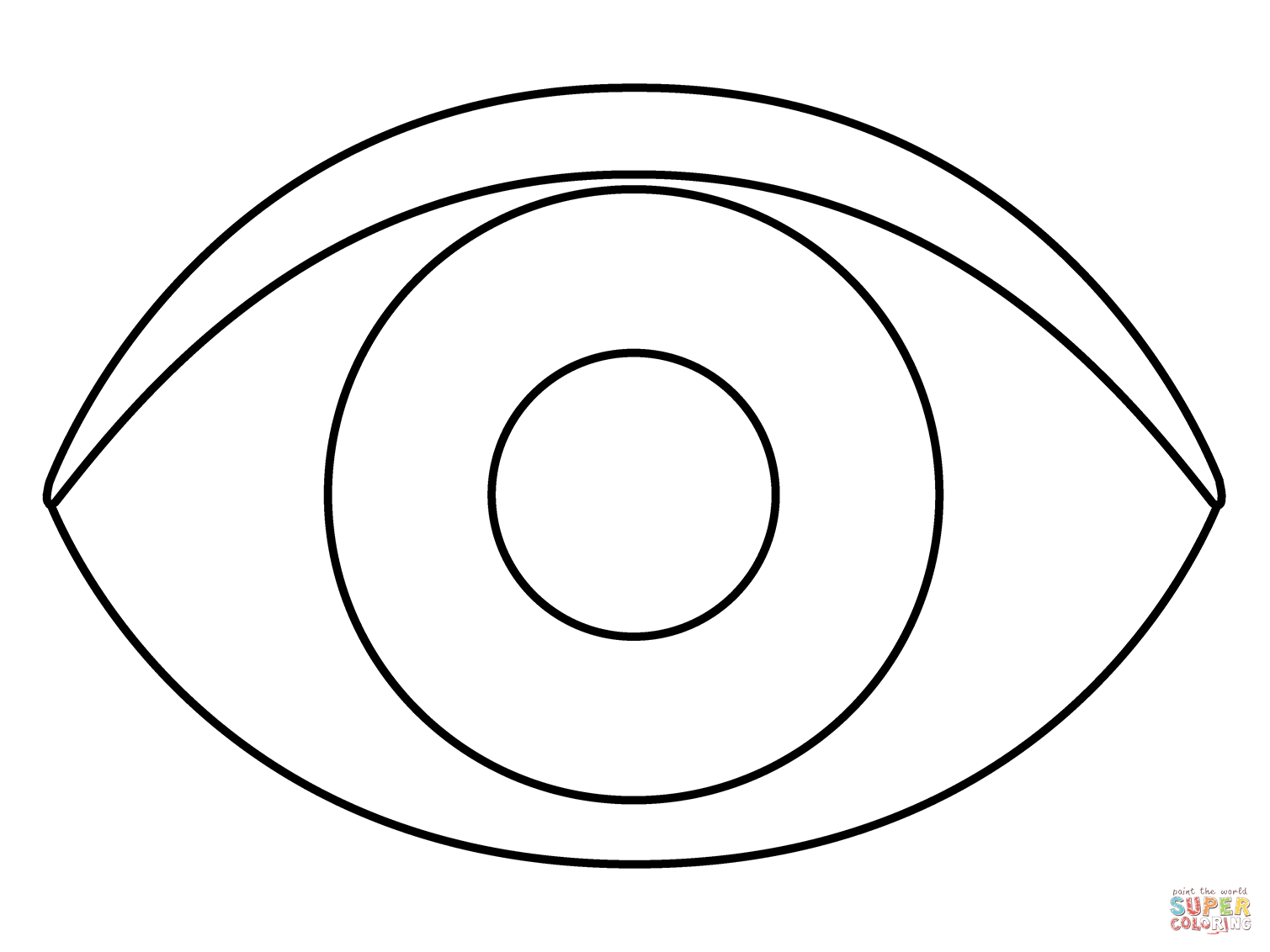 Eye emoji coloring page free printable coloring pages