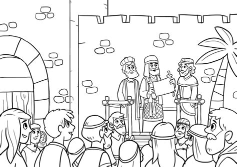 Ezra reads the bible louring pages